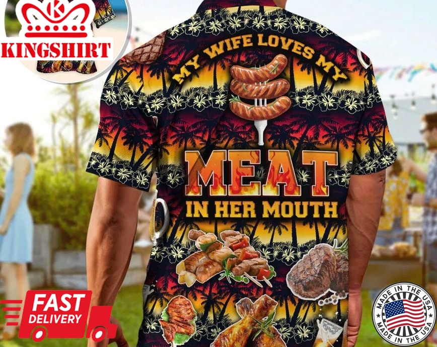 Barbecue Food Trendy Hawaiian Shirt, Vintage Hawaiian, Gifts For Bachelor Party, Hawaiian Set Gift, Motivational Trendy Hawaiian Shirt, Gift For Family.