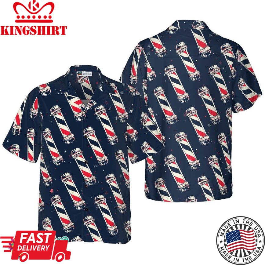 Barber Pole Hawaiian Shirt