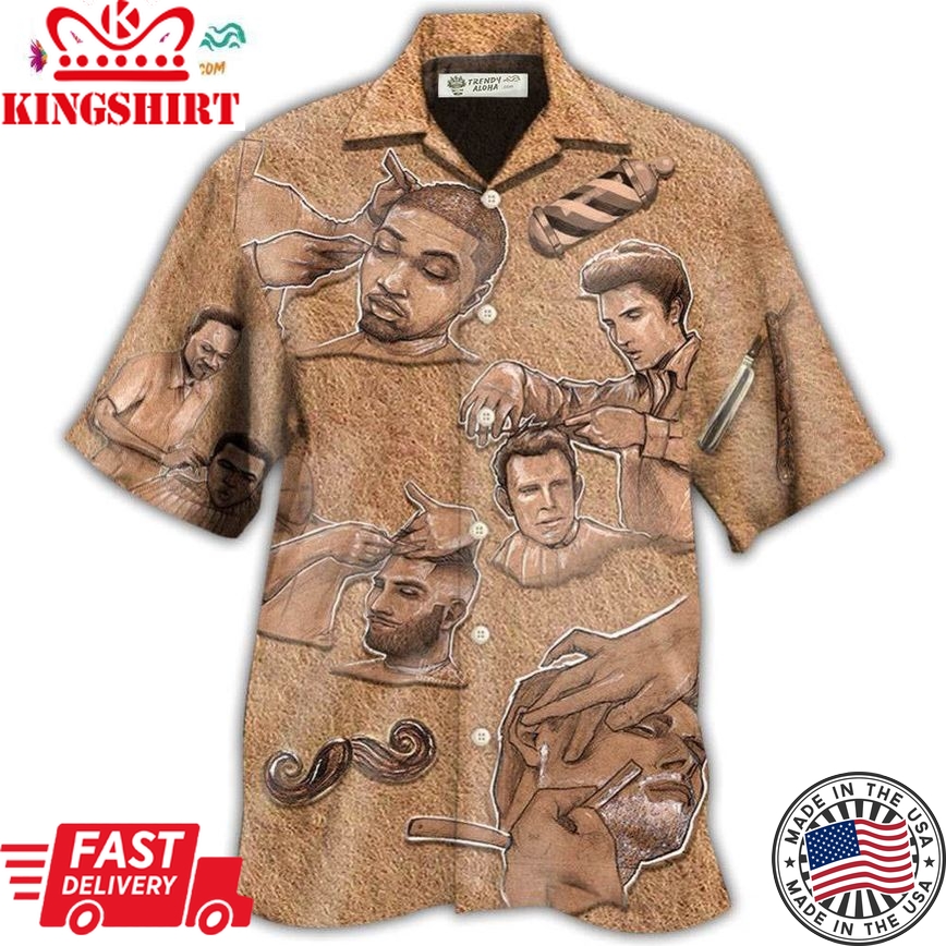 Barber Style Hawaiian Shirt