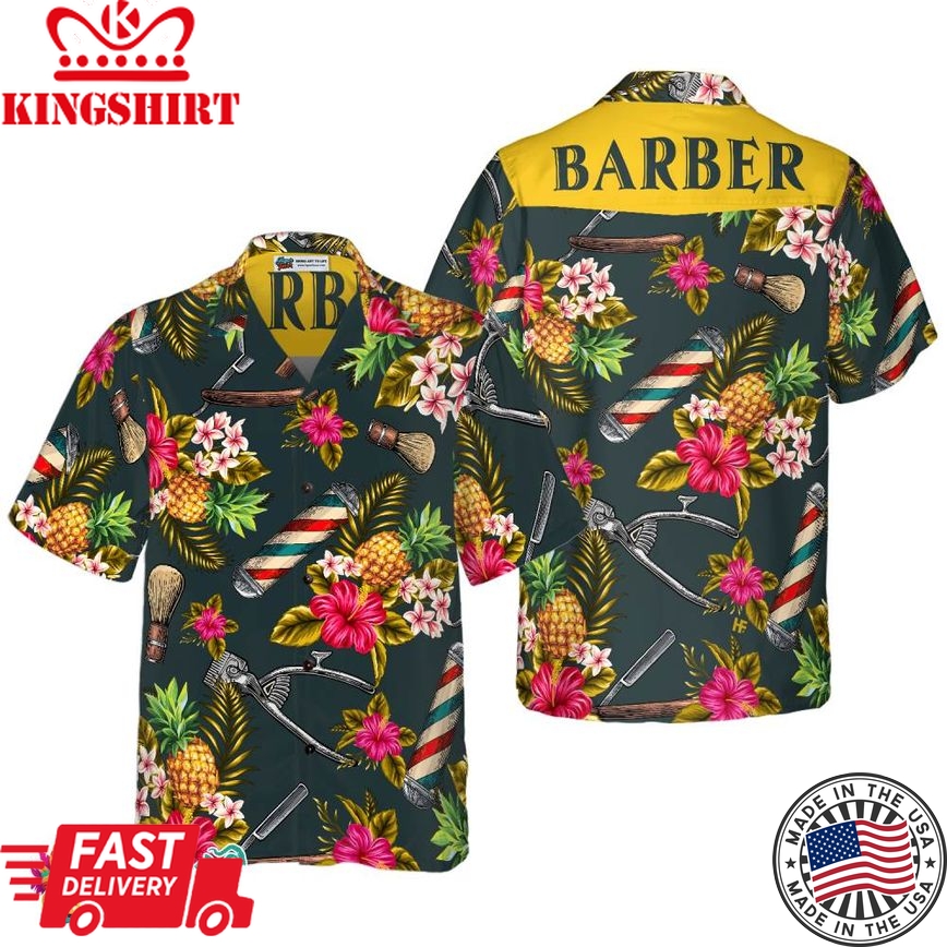 Barber Tools Hawaiian Shirt