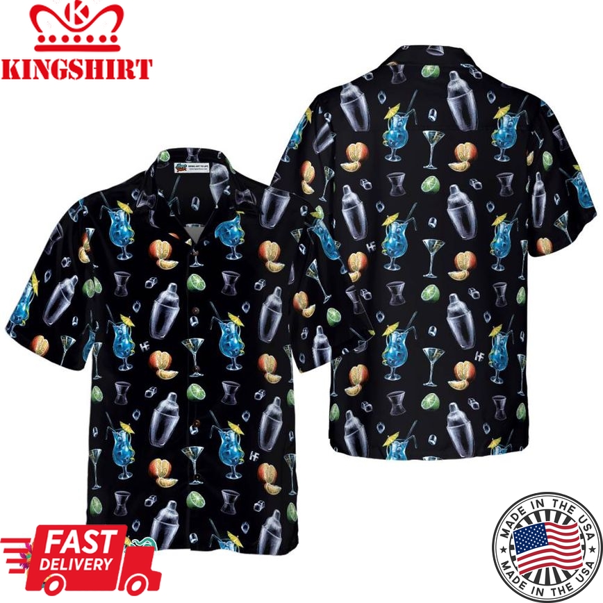 Bartender Cocktail Party Hawaiian Shirt