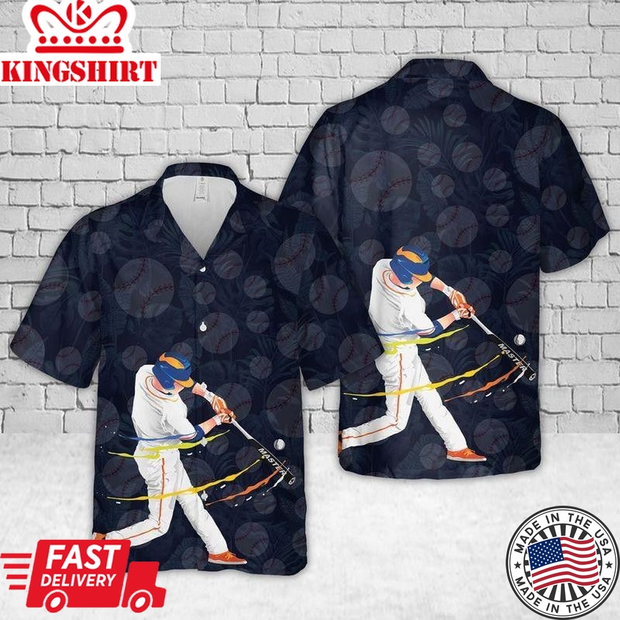 Baseball Batter Trendy Hawaiian Shirt For