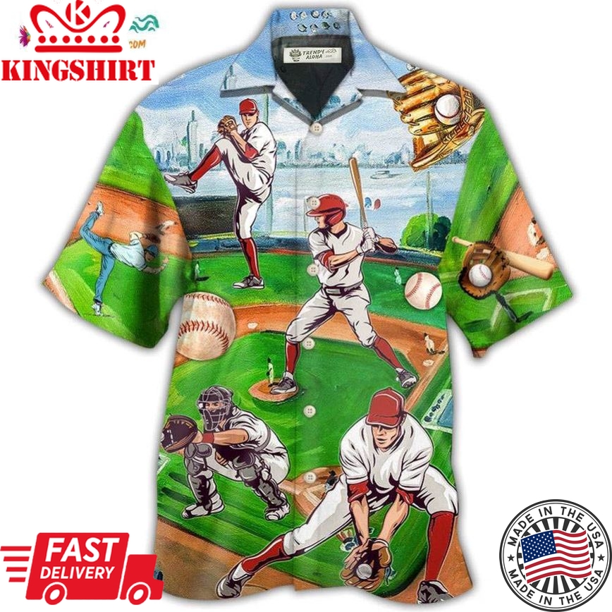 Baseball Is My Therapy Hawaiian Shirt