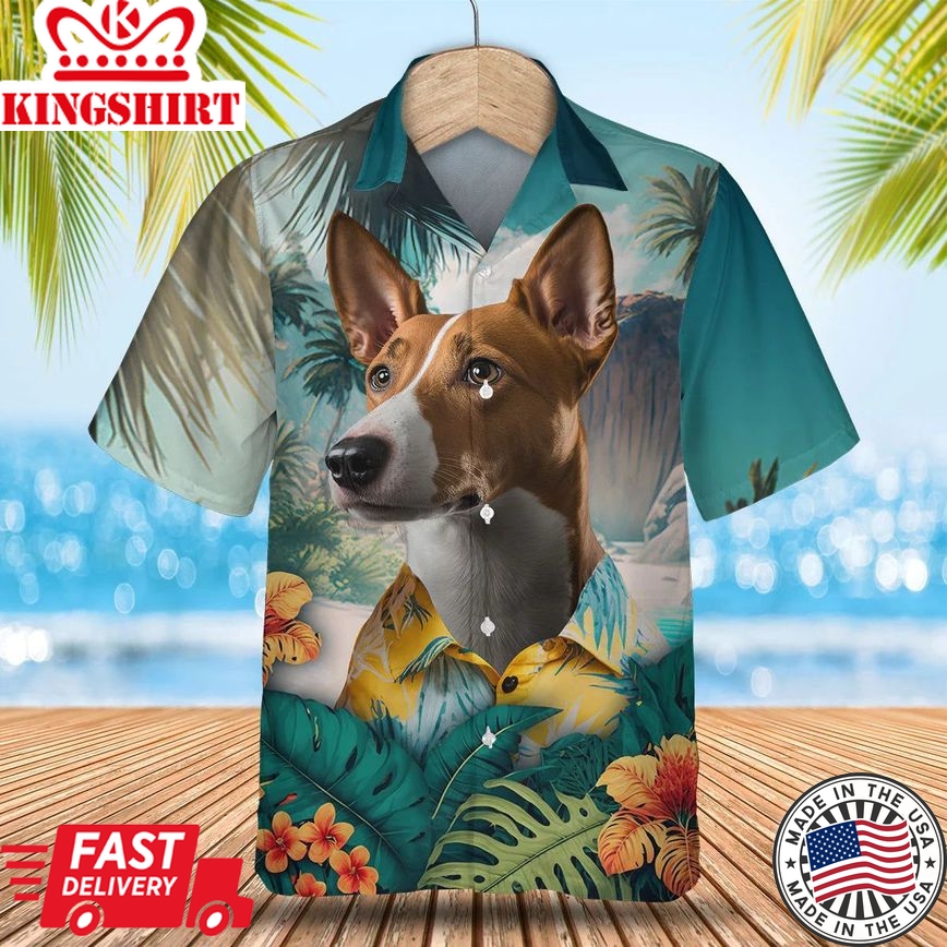 Basenji Ai - 3D Tropical Trendy Hawaiian Shirt