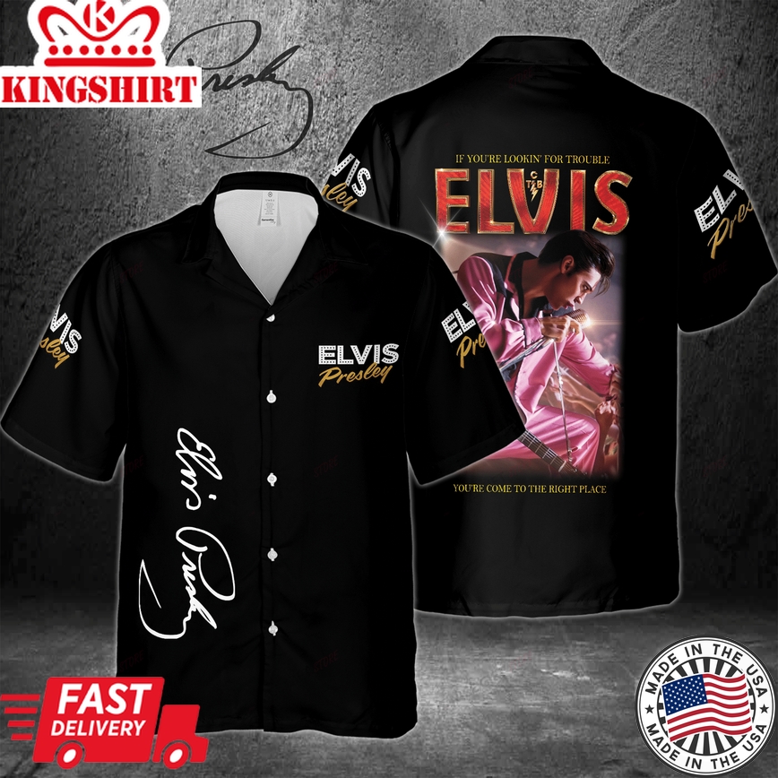 Bask in the Charms of Elvis via Hawaiian 3D Fashion