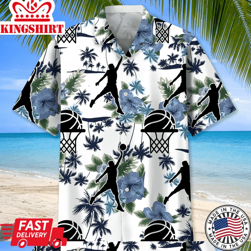 Basketball Hawaiian Nature Trendy Hawaiian Shirt, Summer Gift For Women, Men