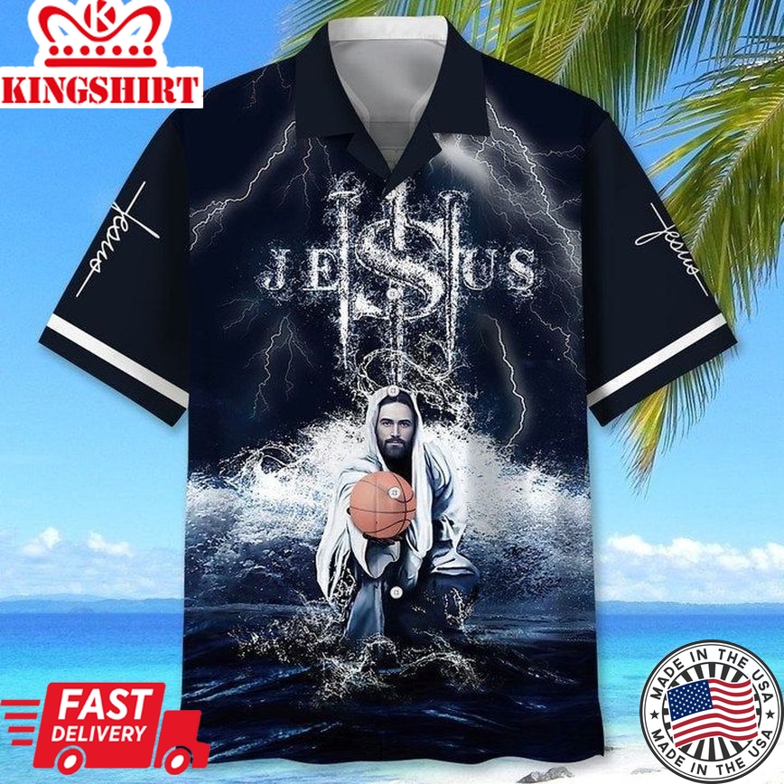 Basketball Jesus Aloha Hawaiian Shirts For Men And Women |