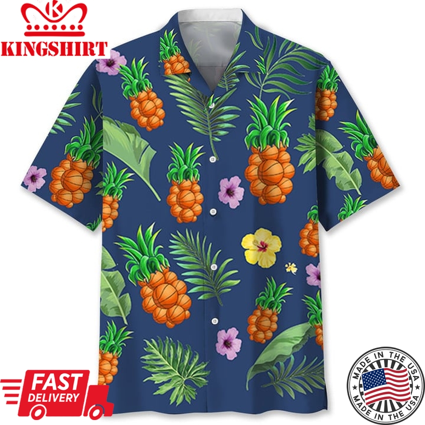 Basketball Pineapple Trendy Hawaiian Shirt