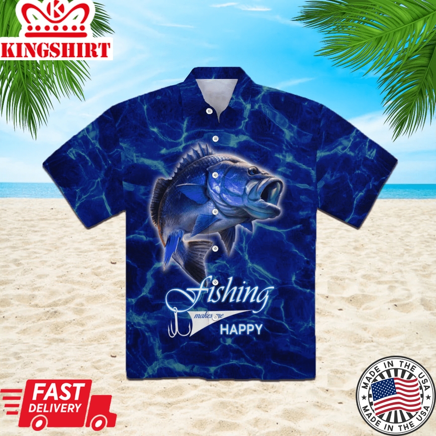 Bass Fishing Trendy Hawaiian Shirt Hw3906N