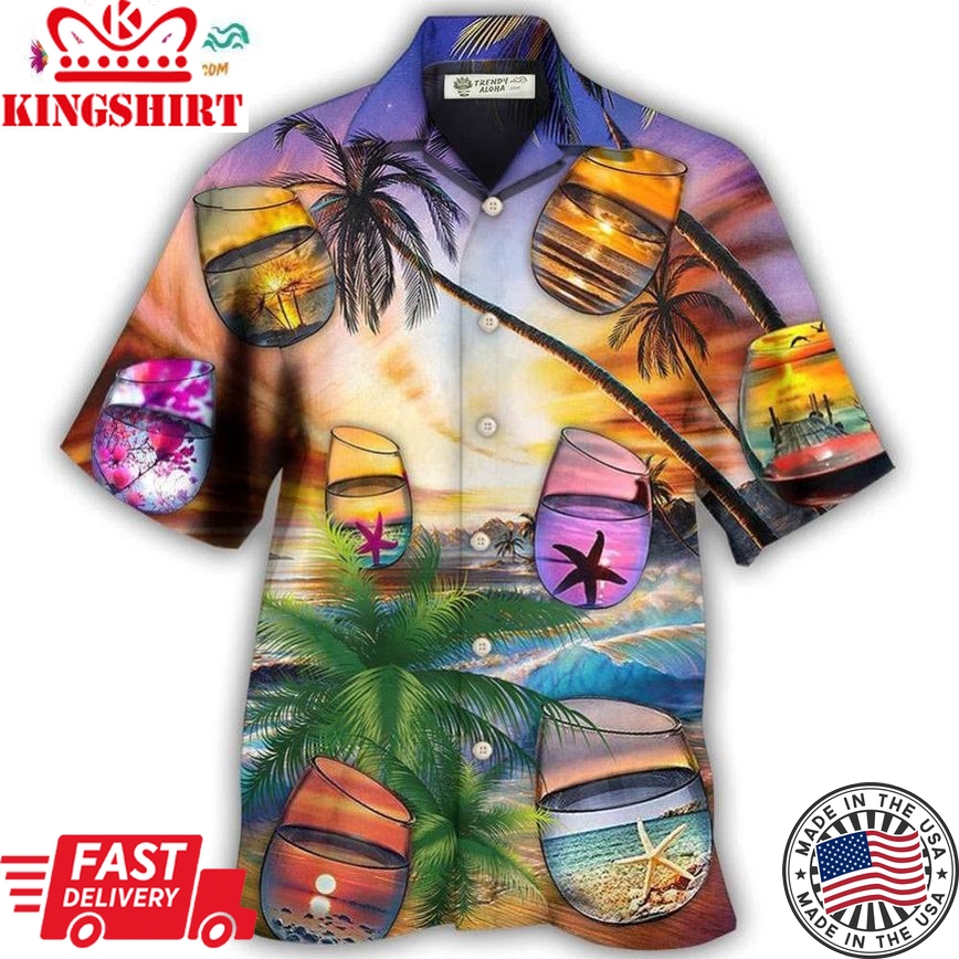 Beach Cocktail Style Hawaiian Shirt