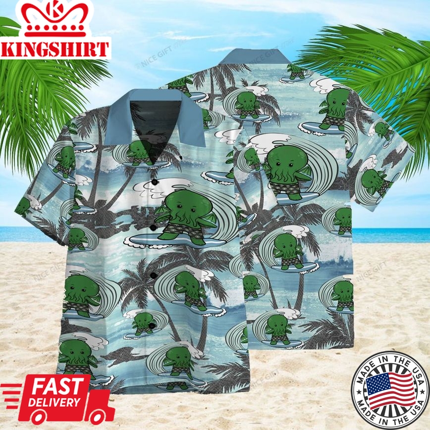 Beach Cthulhu Premium Aloha Spirit Celebration 3D Shirt