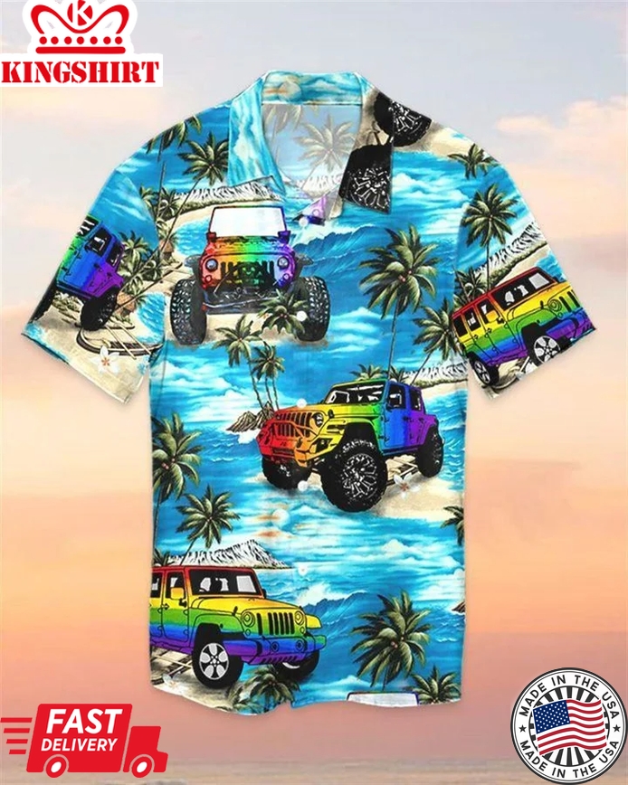 Beach Shirt Hawaii Shirt Jee Car Lgbt Beach , Aloha Shirt For Gaymer