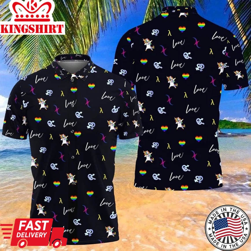 Beach Shirt Lgbt Hawaii Shirt , Aloha Shirt, Love Is Love Pride