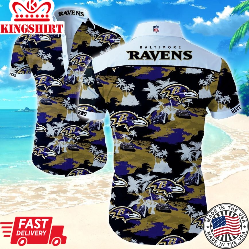 Beach Shirt NFL Baltimore Ravens Hawaiian Shirt