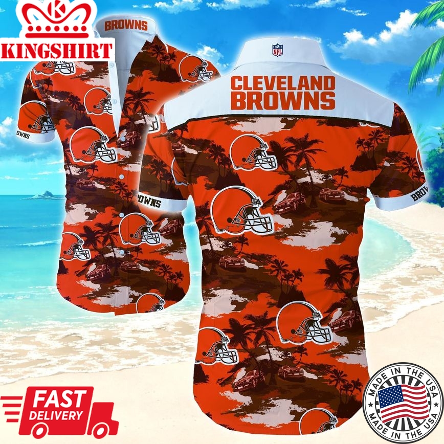 Beach Shirt NFL Cleveland Browns Hawaiian Shirt