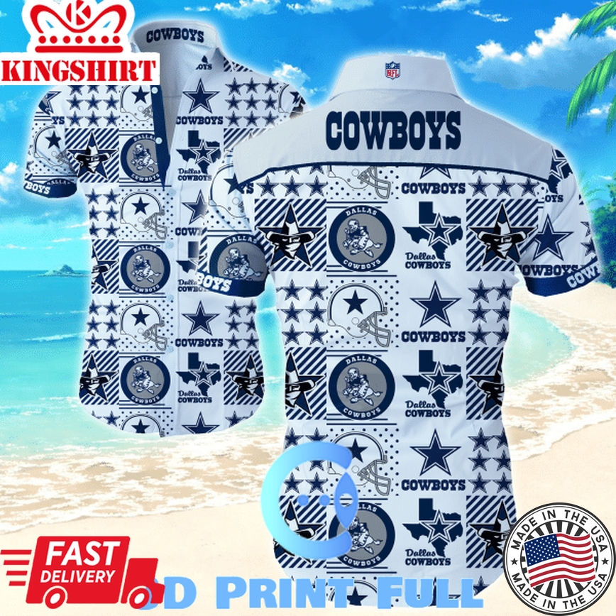 Beach Shirt NFL Dallas Cowboys Hawaiian Shirt Summer Button Up For Fans