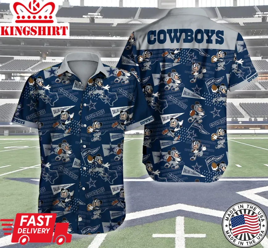 Beach Shirt NFL Dallas Cowboys Logo Hawaii All Over Print Shirts