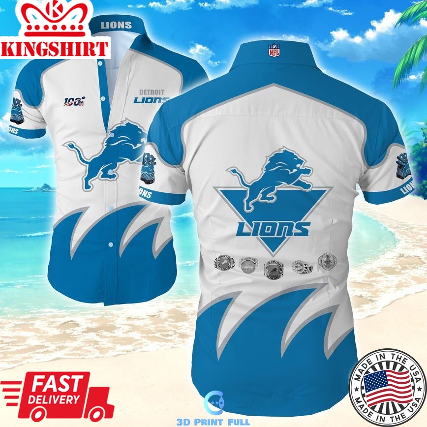 Beach Shirt NFL Detroit Lions Hawaiian Shirt