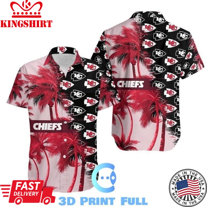 Beach Shirt NFL Kansas City Chiefs Hawaiian Shirt Tnt-00403-Hws