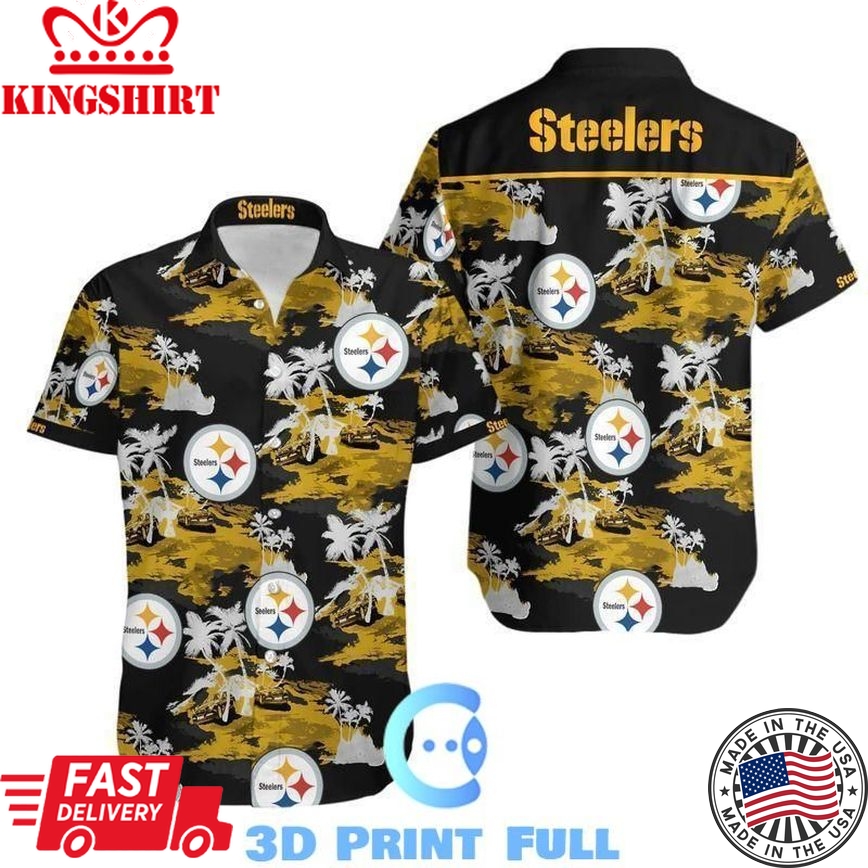 Beach Shirt NFL Pittsburgh Steelers Hawaii All Over Print Shirt Tnt-00415-Hws Combo Beach