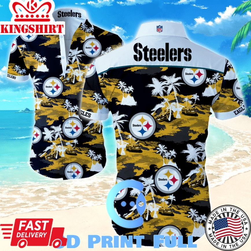 Beach Shirt NFL Pittsburgh Steelers Hawaiian Shirt Summer Button Up For Fans