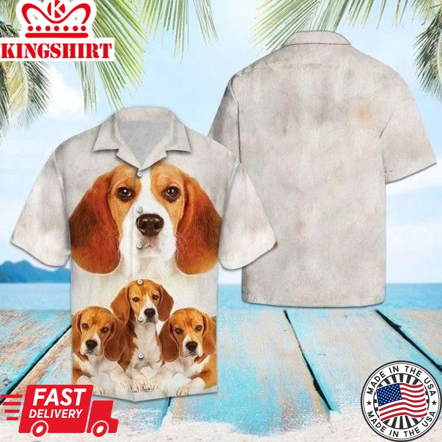 Beagle Dog Trendy Hawaiian Shirt