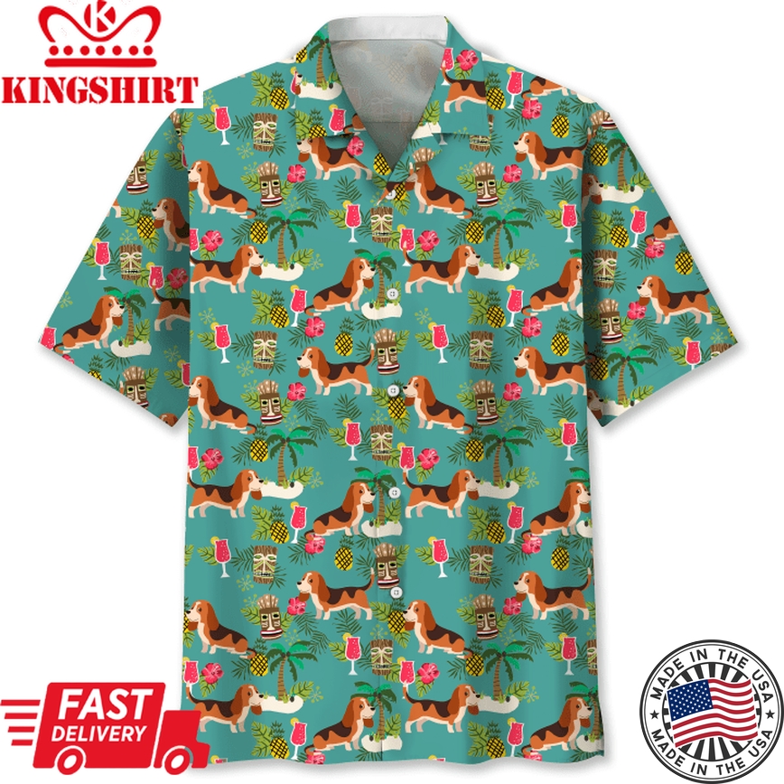 Beagle Hawaiian Beach Trendy Hawaiian Shirt