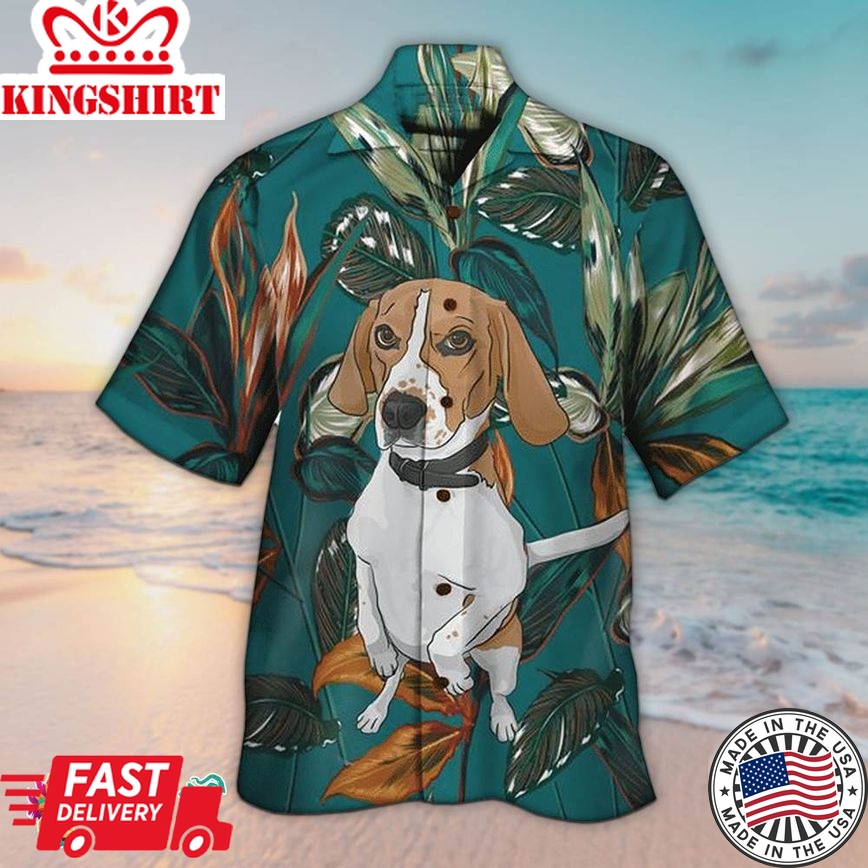 Beagle Hawaiian Shirt Beagle And Plant Hawaiian Shirts, Aloha Hawaiian Shirts