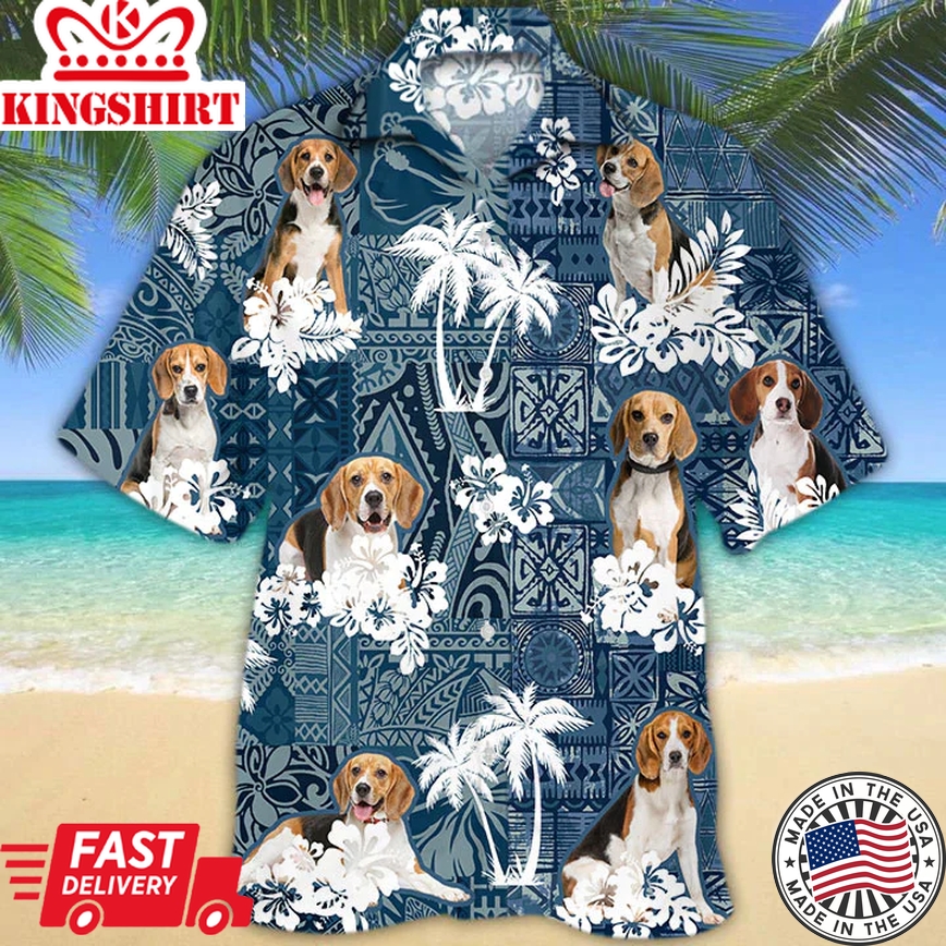 Beagle Trendy Hawaiian Shirt, Dog Trendy Hawaiian Shirt Men Women, Short Sleeve Hawaiian Aloha Shirt