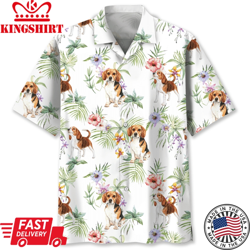 Beagle Tropical Hawaii Shirt: Beach Adventures with Beagle Friends