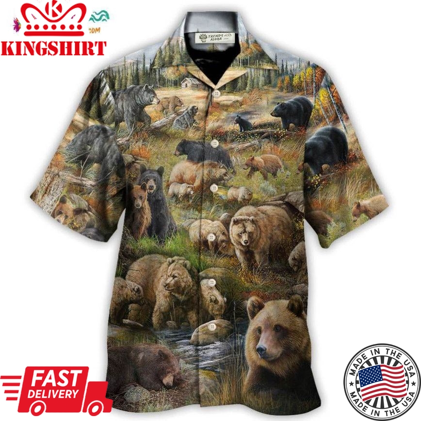 Bear - Be Brave Little Bear Hawaiian Shirt