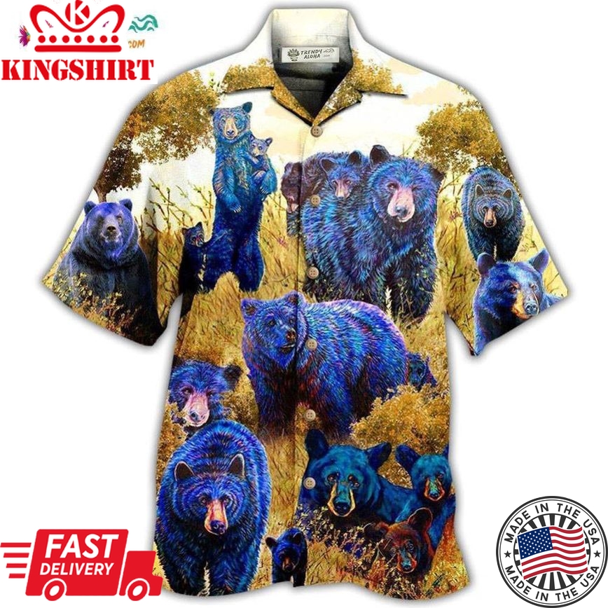 Bear Love Animals Hawaiian Shirt