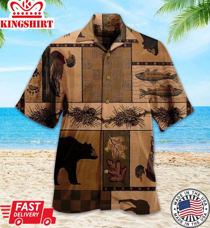 Bear Trendy Hawaiian Shirt 3D Summer Gifts