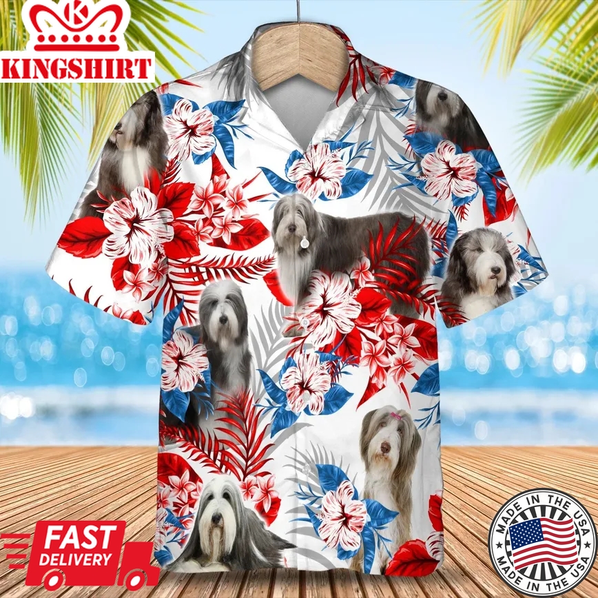 Bearded Collie Trendy Hawaiian Shirt Summer Aloha Shirt, Trendy Hawaiian Shirt For Men And Women