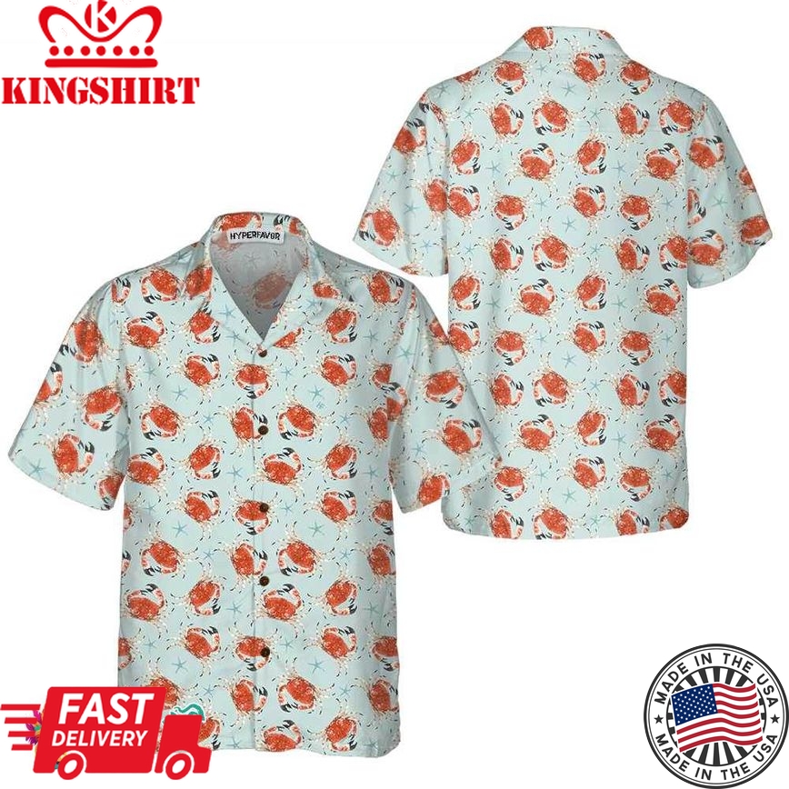 Beautiful Crab Underwater Hawaiian Shirt, Crab Shirt For Men & Women, Best Crab Gift