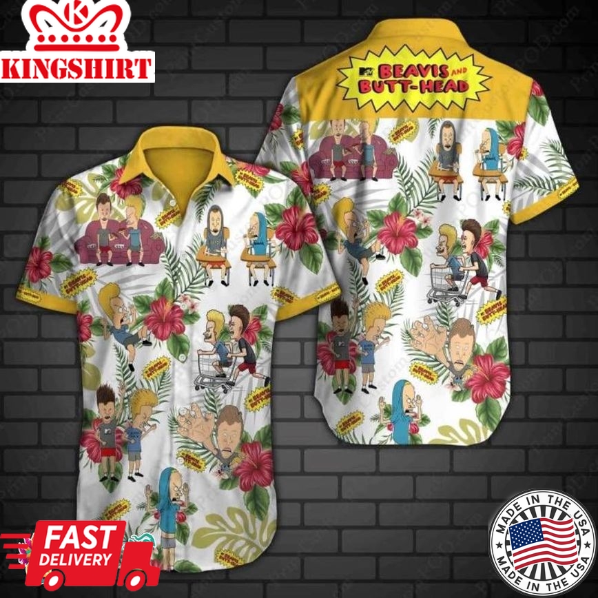 Beavis And Butt Head Hawaiian Shirt