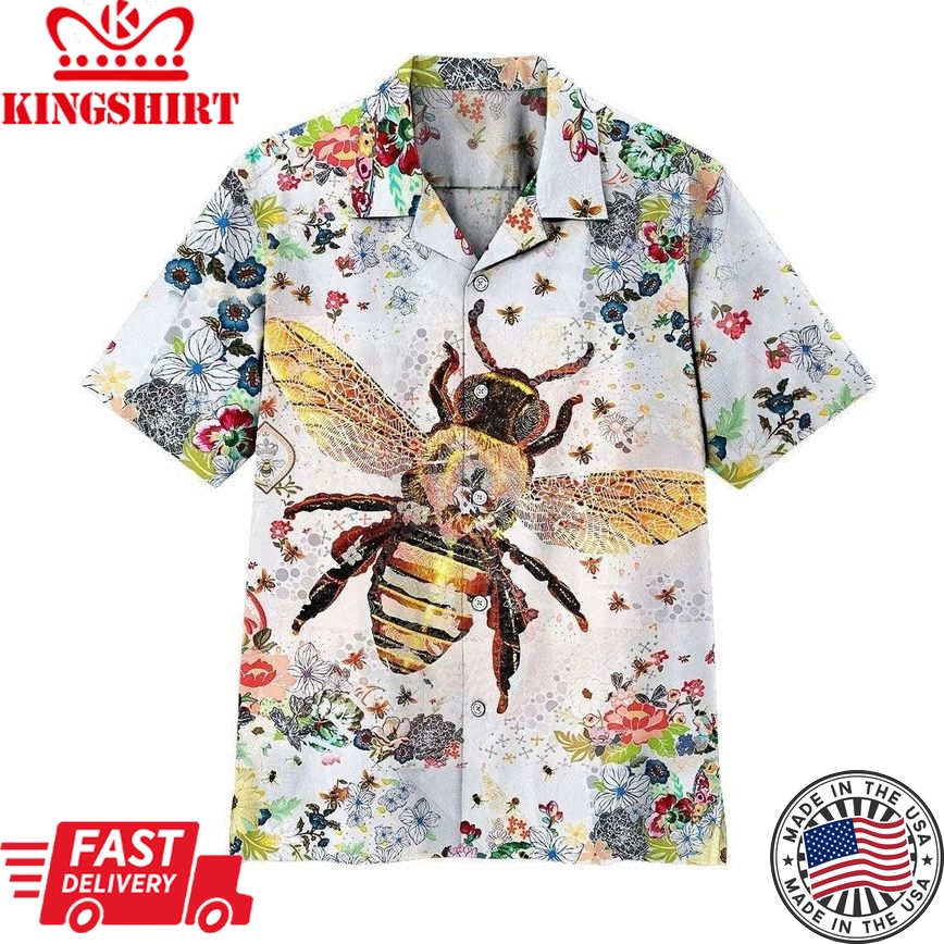 Bee Trendy Hawaiian Shirt