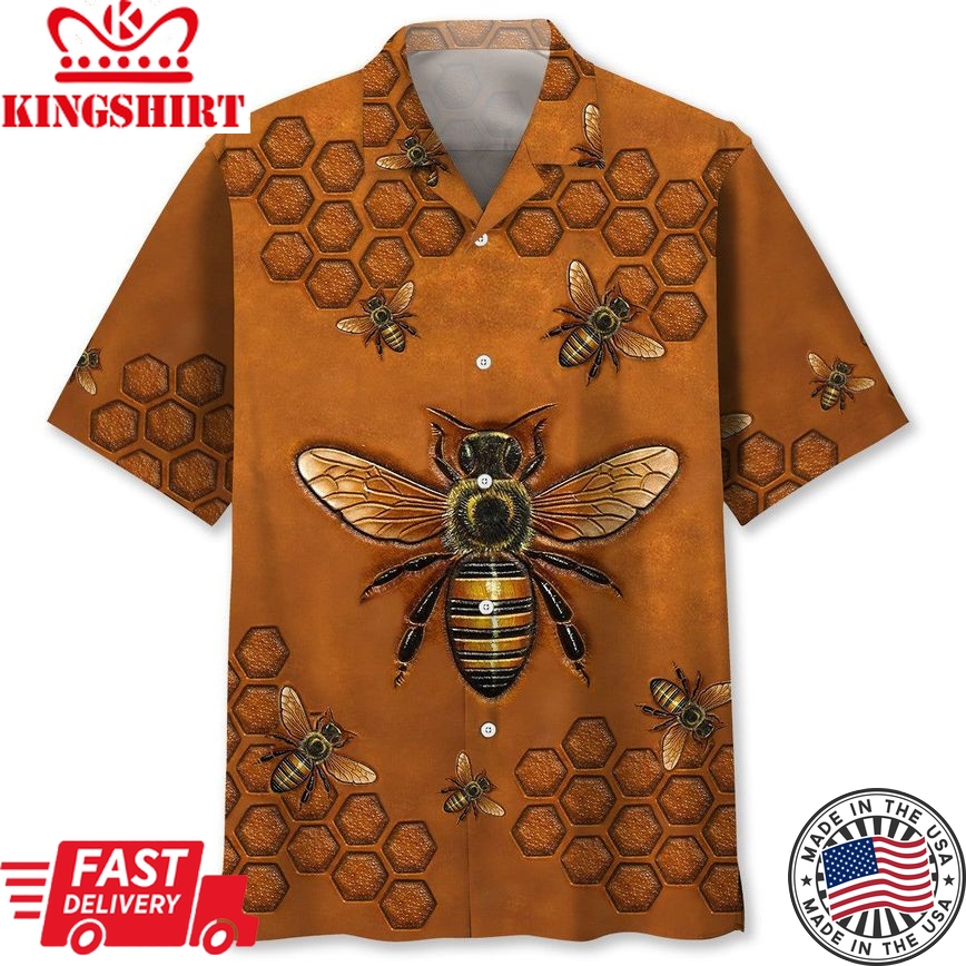 Bee Trendy Hawaiian Shirt