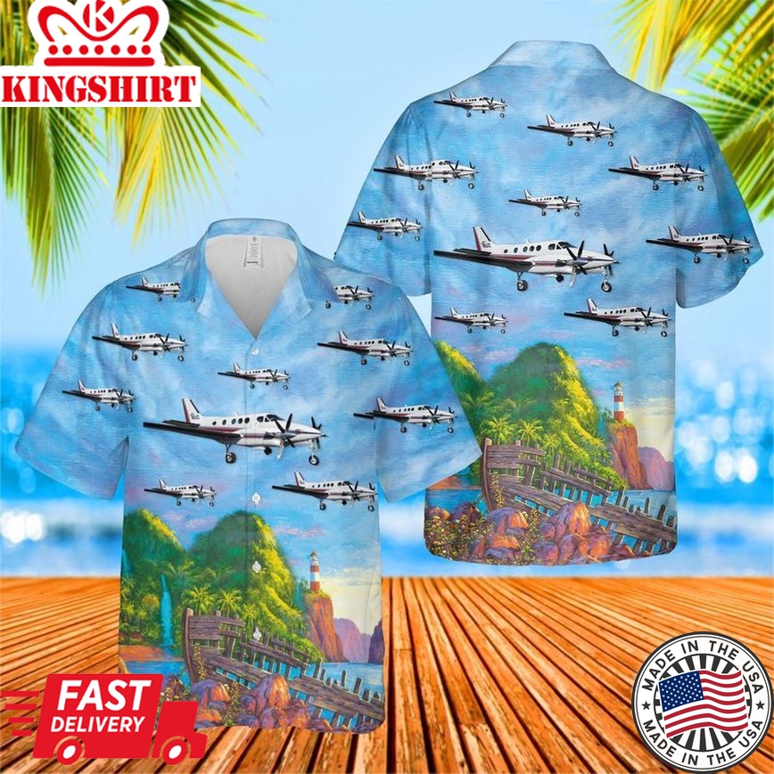 Beech King Air 90 Trendy Hawaiian Shirt, Hawaii Shirt For Men