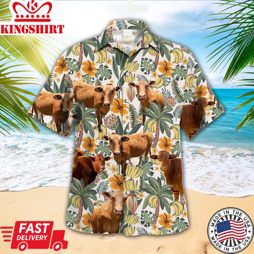 Beefmaster Trendy Hawaiian Shirt, Animal Trendy Hawaiian Shirts, Cow Lover Shirt, Farmer Shirt For Men And Women