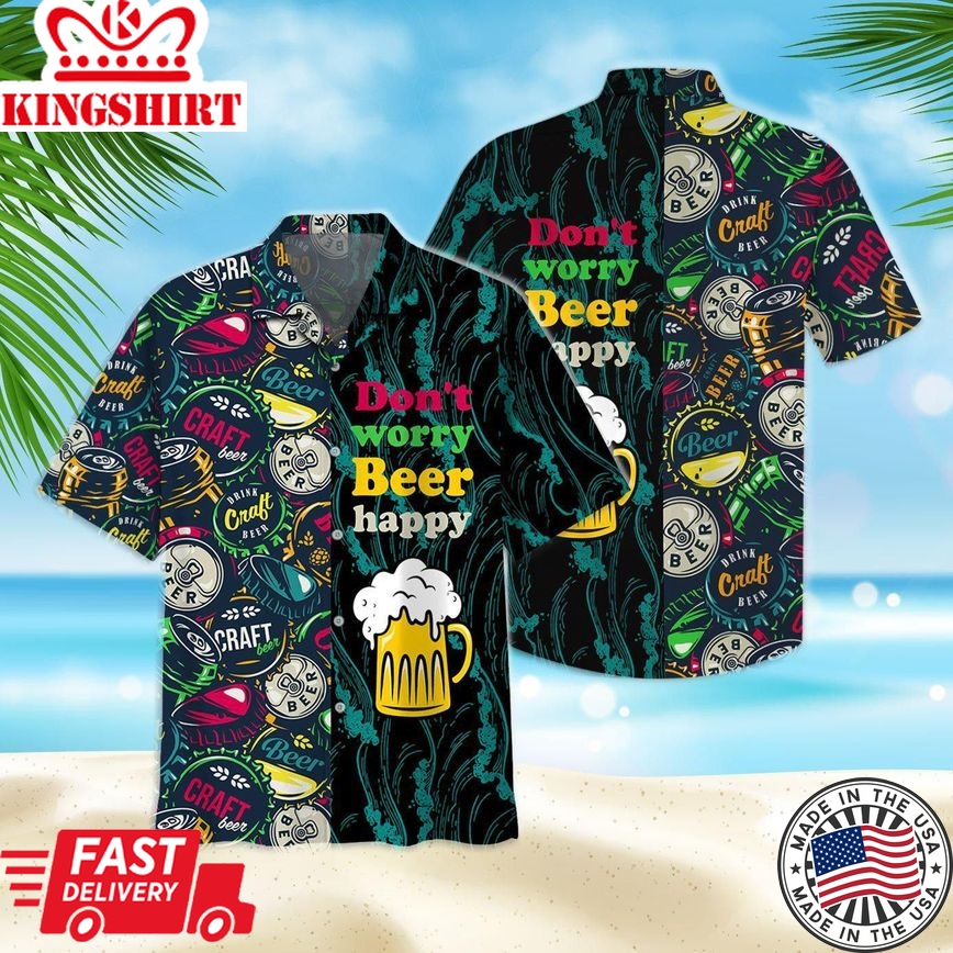 Beer Happy Trendy Hawaiian Shirt