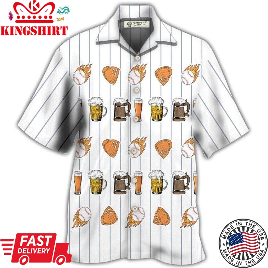 Beer I Like Beer And Baseball And Maybe 3 People Hawaiian Shirt