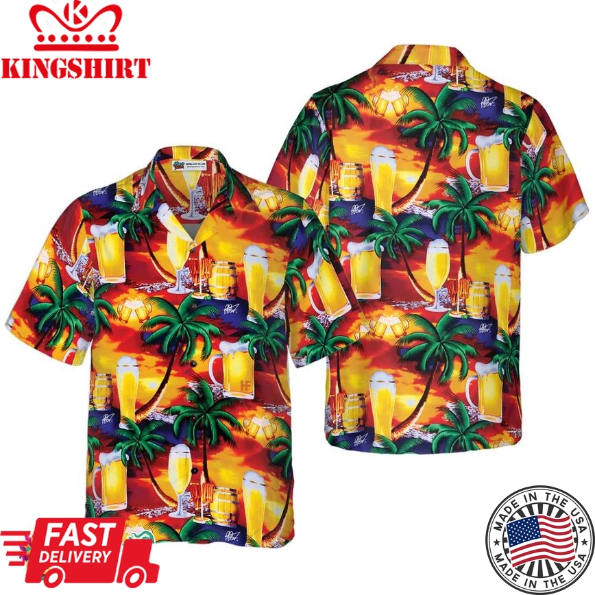 Beer In Paradise Hawaiian Shirt Hawaiian Shirt