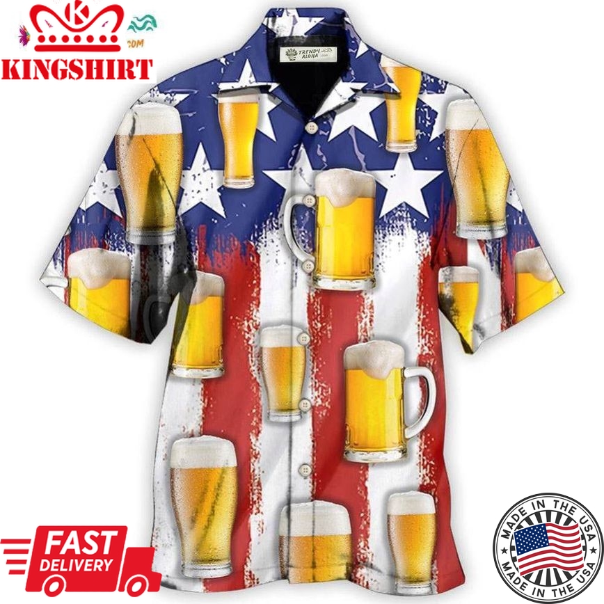 Beer Independence Day Happy Hawaiian Shirt