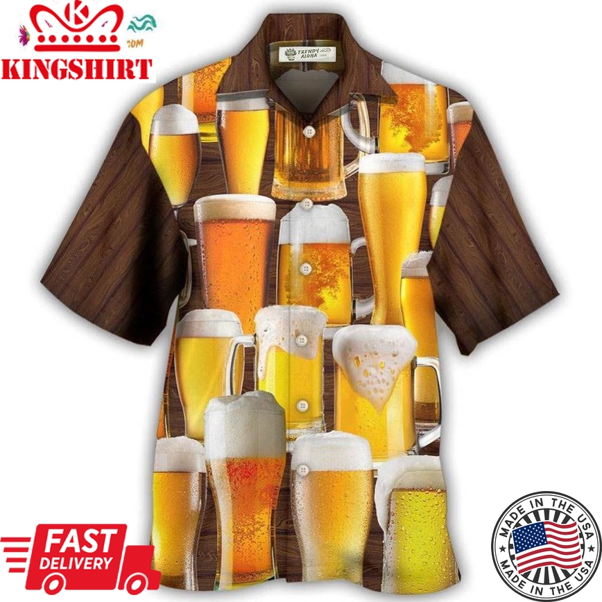 Beer It'S Time For Beer Hawaiian Shirt