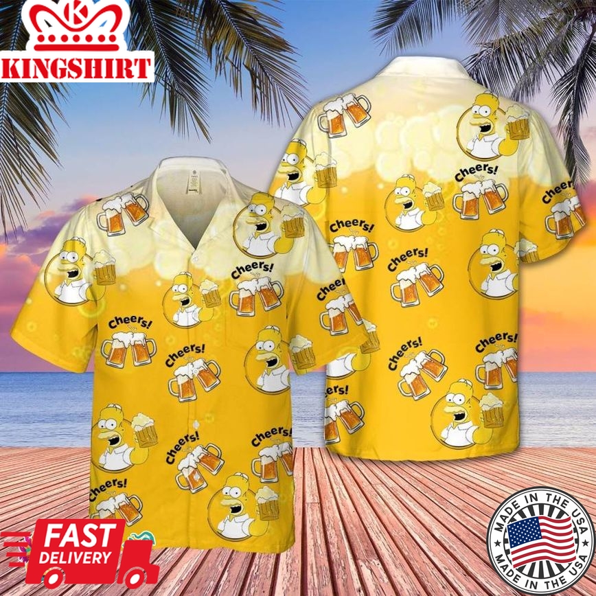 Beer Pattern Hawaiian Beers Lovers Aloha Shirt