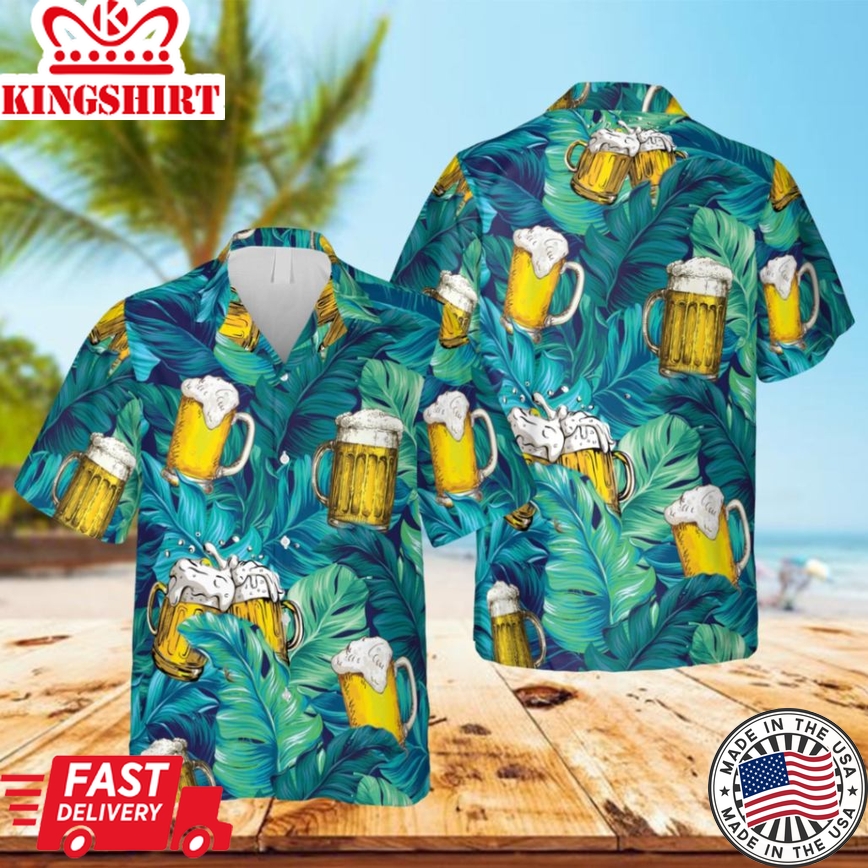 Beer Summer Trendy Hawaiian Shirt, Tap Clothing