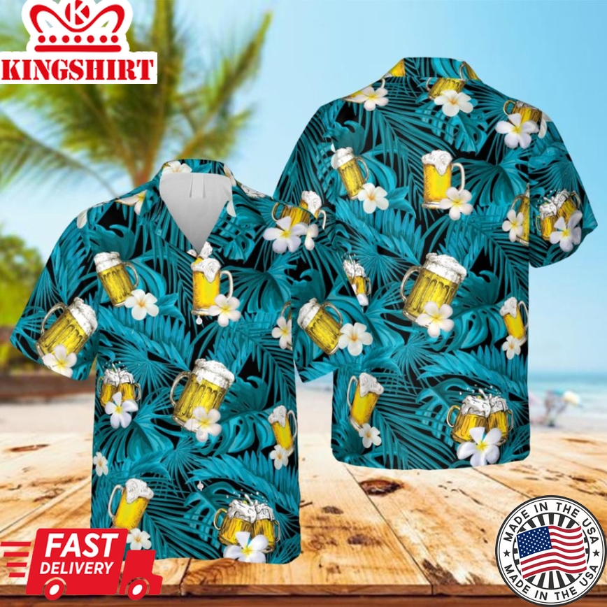 Beer Tropical Hawaii Shirt, Brewry, Tap Clothing For Him