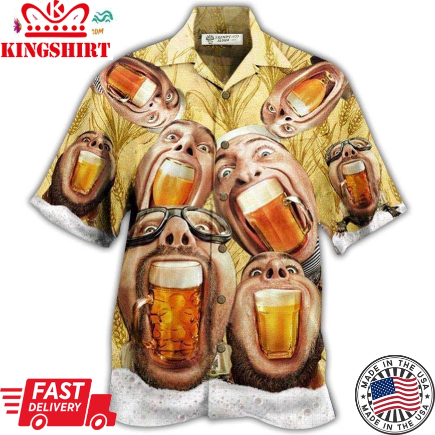 Beer Wish You Were Beer Hawaiian Shirt