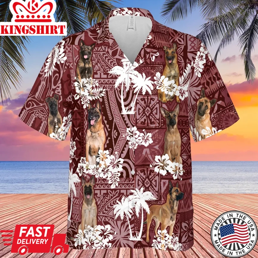 Belgian Malinois Red Trendy Hawaiian Shirt, Trendy Hawaiian Shirt For Men, Women, Aloha Shirt For Summer